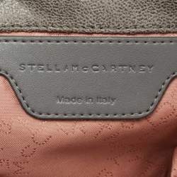 Pre Owned Stella McCartney Grey Faux Suede Mini Falabella Tote