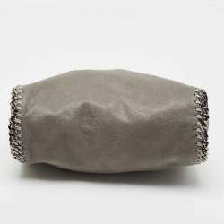 Pre Owned Stella McCartney Grey Faux Suede Mini Falabella Tote