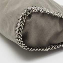 Pre Owned Stella McCartney Grey Faux Suede Mini Falabella Tote