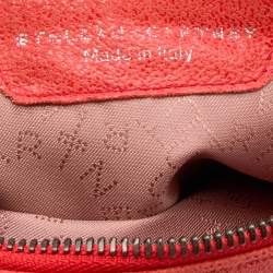 Pre Owned Stella McCartney Orange Faux Leather Falabella Shoulder Bag