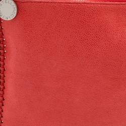 Pre Owned Stella McCartney Orange Faux Leather Falabella Shoulder Bag