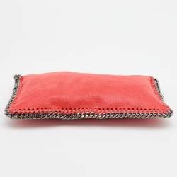 Pre Owned Stella McCartney Orange Faux Leather Falabella Shoulder Bag