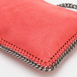 Pre Owned Stella McCartney Orange Faux Leather Falabella Shoulder Bag
