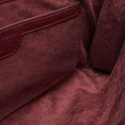 Pre Owned Stella McCartney Purple/Burgundy Woven Faux Leather Falabella Tote 