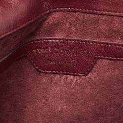 Pre Owned Stella McCartney Purple/Burgundy Woven Faux Leather Falabella Tote 
