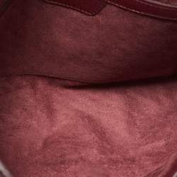 Pre Owned Stella McCartney Purple/Burgundy Woven Faux Leather Falabella Tote 