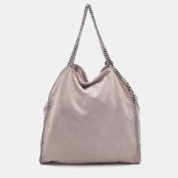 Pre Owned Stella McCartney Light Pink Faux Leather Falabella Tote