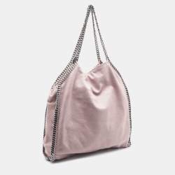 Pre Owned Stella McCartney Light Pink Faux Leather Falabella Tote