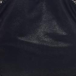 Pre Owned Stella McCartney Black Faux Leather Fold over Falabella Tote