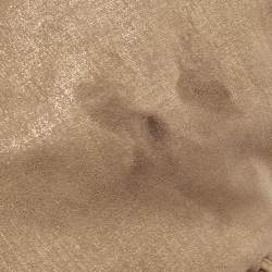 Pre Owned Stella McCartney Beige/Gold Faux Suede Falabella Fold Over Tote