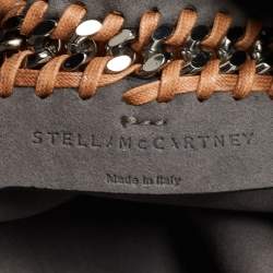 مملوكة مسبقًا Stella McCartney Brown/Grey Faux Suede Reversible Falabella Shopper Tote