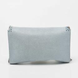 Stella McCartney Blue Faux Leather Falabella Shoulder Bag