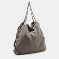 Pre Owned Stella McCartney Grey Faux Leather Falabella Tote