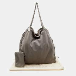 Pre Owned Stella McCartney Grey Faux Leather Falabella Tote
