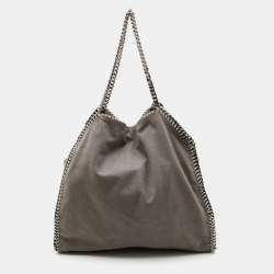 Pre Owned Stella McCartney Grey Faux Leather Falabella Tote