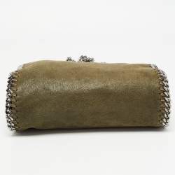 Stella McCartney Military Green Faux Suede Mini Falabella Tote