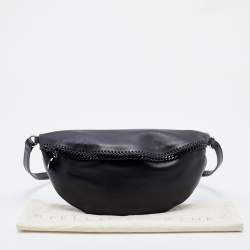 Pre Owned Stella Mccartney Black Faux Leather Belt Bag