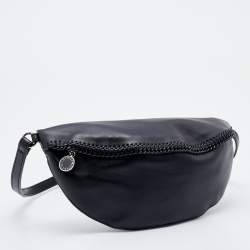Pre Owned Stella Mccartney Black Faux Leather Belt Bag