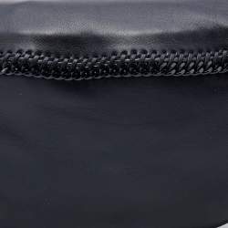 Pre Owned Stella Mccartney Black Faux Leather Belt Bag