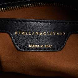 Pre Owned Stella McCartney Black Faux Leather Zip Cavendish Tote