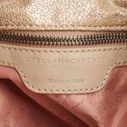 Pre Owned Stella McCartney Beige Faux Suede Glossy Small Falabella Tote