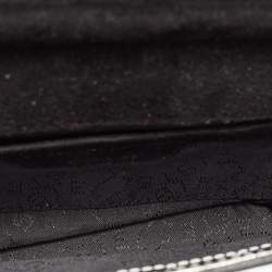 Stella McCartney Silver Embossed Crocodile Faux Leather Grace Chain Clutch