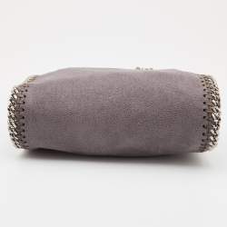 Pre Owned Stella McCartney Grey Faux Suede Tiny Falabella Tote