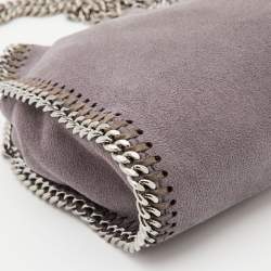 Pre Owned Stella McCartney Grey Faux Suede Tiny Falabella Tote
