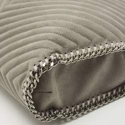 Pre Owned Stella McCartney Grey Faux Leather Small Falabella Tote