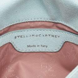 Pre Owned Stella McCartney Light Green Faux Suede Falabella Flap Bag