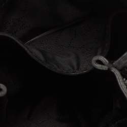 Pre Owned Stella McCartney Black Faux Leather and Chainmaille Tiny Falabella Tote