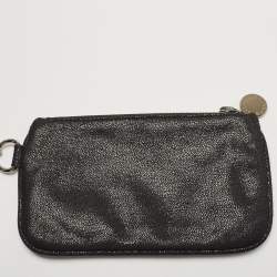 Pre Owned Stella McCartney Black Faux Leather Large Falabella Tote