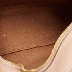 Pre Owned Stella McCartney Beige Faux Leather Stella Logo Crossbody Bag