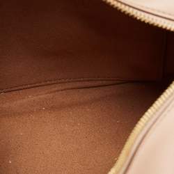 Pre Owned Stella McCartney Beige Faux Leather Stella Logo Crossbody Bag