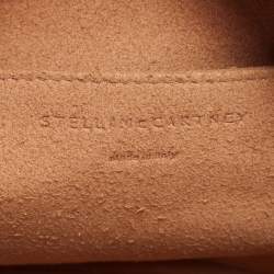 Pre Owned Stella McCartney Beige Faux Leather Stella Logo Crossbody Bag