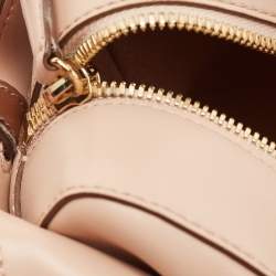 Pre Owned Stella McCartney Beige Faux Leather Stella Logo Crossbody Bag