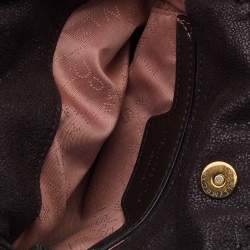Stella McCartney Brown Faux Suede Tiny Falabella Tote