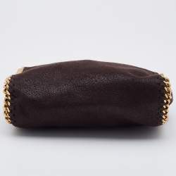 Stella McCartney Brown Faux Suede Tiny Falabella Tote
