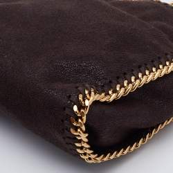 Stella McCartney Brown Faux Suede Tiny Falabella Tote