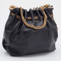 Stella McCartney Black Faux Leather Noma Bucket Bag