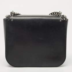 Pre Owned Stella McCartney Black Faux Leather Falabella Box Shoulder Bag