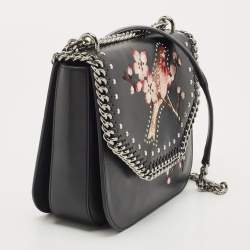 Pre Owned Stella McCartney Black Faux Leather Falabella Box Shoulder Bag
