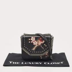 Pre Owned Stella McCartney Black Faux Leather Falabella Box Shoulder Bag