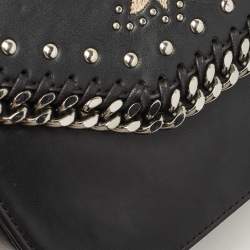 Pre Owned Stella McCartney Black Faux Leather Falabella Box Shoulder Bag