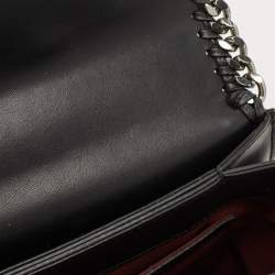 Pre Owned Stella McCartney Black Faux Leather Falabella Box Shoulder Bag