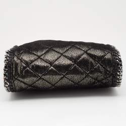 Pre Owned Stella McCartney Metallic Faux Suede Mini Falabella Tote