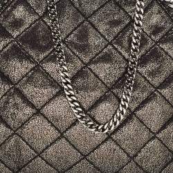 Pre Owned Stella McCartney Metallic Faux Suede Mini Falabella Tote