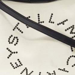 Pre Owned Stella McCartney Off White Canvas and Faux Leather Stella Logo Tote