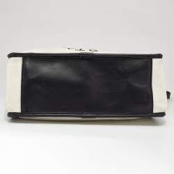 Pre Owned Stella McCartney Off White Canvas and Faux Leather Stella Logo Tote