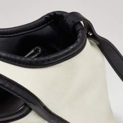 Pre Owned Stella McCartney Off White Canvas and Faux Leather Stella Logo Tote